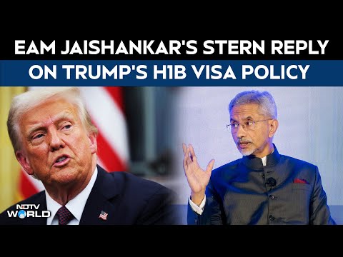 H1B Visa News | EAM S Jaishankar’s Stern Reply On US President Trump’s H1B Visa Policy