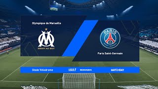 Olympique de Marseille vs  Paris Saint-Germain • Round 5, Ligue 1 2025/2026 • PES 2021