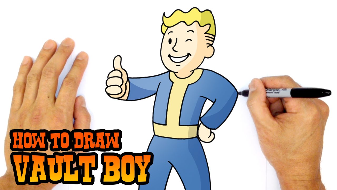 How to Draw Vaultboy - Fallout