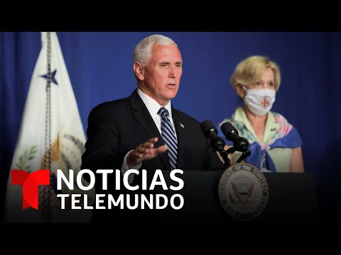 Rueda de prensa de la Casa Blanca sobre el coronavirus en medio del repunte de contagios
