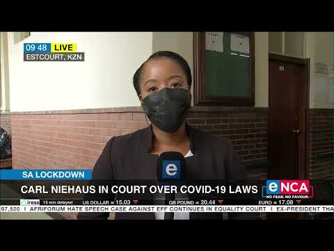 Niehaus in court over COVID-19 laws