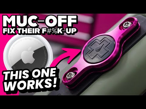 Muc-Off Redesign Their Bicycle AirTag Mount... and this one works!