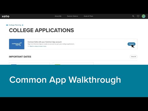 Common App Walkthrough