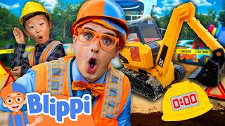 Blippi's Superfast Excavator Digging Race  👷‍♂️