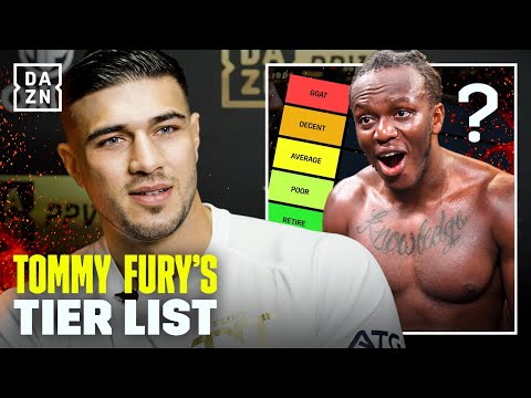 Tommy fury’s boxing tier list: ksi should retire!