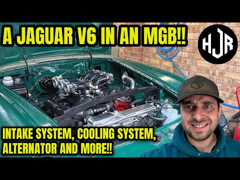 FINALISING THE ENGINE BAY!! - Cooling, Intake & Alternator on my Jaguar powered MGB GT!!
