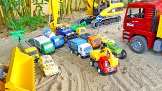 Construction Truck Car Toy Rescue Sand Play - Excavator, Dump Trucks