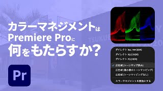 【Premiere Pro】カラーマネージメントはPremiere Proに何をもたらすか？