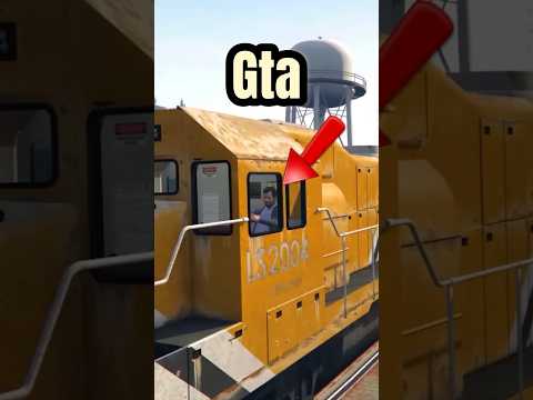 Driving the train in GTA games #gta #gtav #gta6