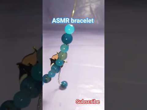 💎Relaxing ASMR Bracelet Making 💙🩵 | Satisfying Beaded Bracelet #shorts#asmrbracelet#handmade#elastic