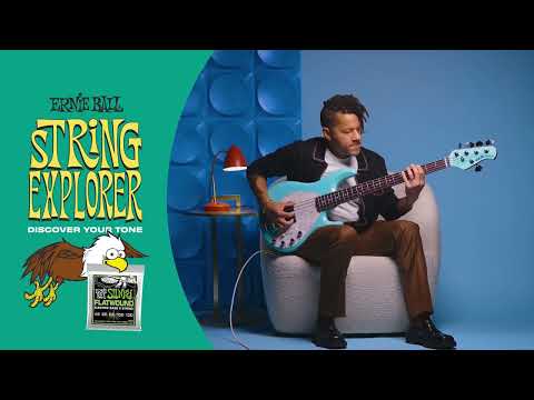 Ernie Ball String Explorer: Electric Slinky Flatwound Bass 5-String