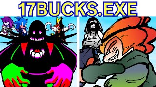 FNF 17BUCKS.EXE (Sonic.EXE, Lord X, NES, Requital, ColdSteel.. Invading 17Bucks World) FULL MOD