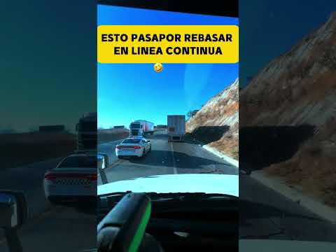 Esto Pasa por REBASAR en LINEA CONTINUA #trailero #traileros #camionero #rebasar #trucking
