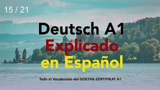 Alemán A1 (15/21) - Vocabulario completo y frases para el examen del Instituto Goethe