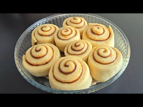 TARÇINLI RULO YAPMANIN EN KOLAY YOLU❗️YUMUŞACIK VE LEEZZET GARANTİLİ ✅️ Cinnamon roll recipe❗️