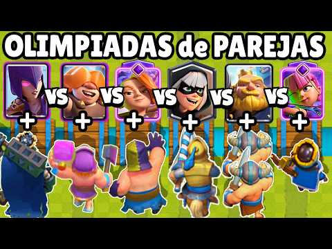 CUAL ES EL MEJOR DUO DE CHICOS con CHICAS? | OLIMPIADAS de PAREJAS CLASH ROYALE