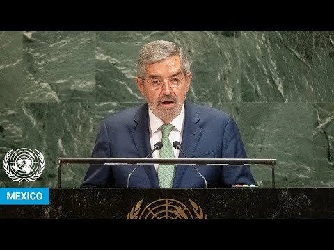 YouTube video thumbnail: Mexico - Foreign Minister Addresses United Nations General Debate, 80th Session 