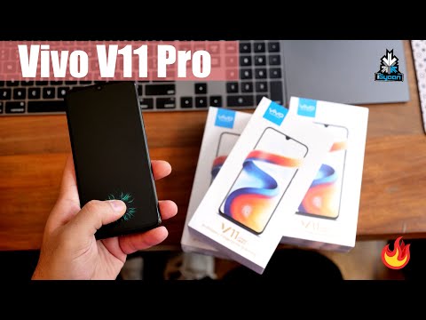 (ENGLISH) Vivo V11 Pro With In Display Fingerprint Unboxing And Giveaway