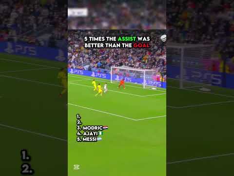 Five times,the pass outshined the goal Pure magic carved from a playmaker’s soul.#football#assist
