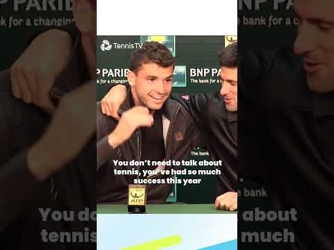 Djokovic Crashes Dimitrov Press Conference 😂