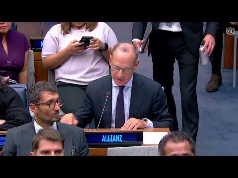 Oliver Bäte, Allianz CEO, addresses United Nations Climate Ambition Summit