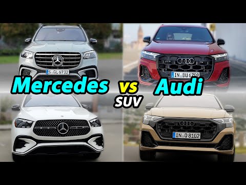 Audi vs Mercedes SUV comparison GLS vs Q7, GLE vs Q8, GLC vs Q5, EQE SUV vs Q6 e-tron