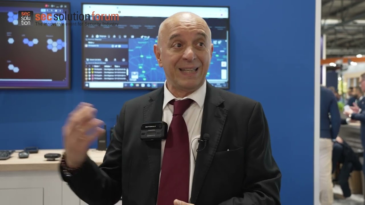secsolutionforum a Sicurezza 2025 con Sirio Magliocca, Regional Sales Lead Southern Europe di Motorola Solutions 
