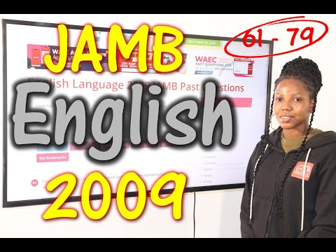 JAMB CBT English 2009 Past Questions 61 - 79