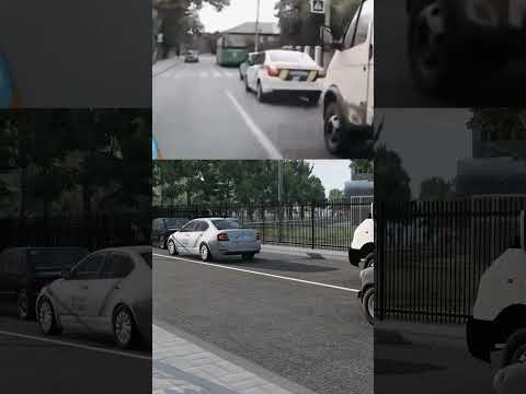 Выехал на встречку, но вовремя сдал назад
