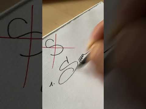 How to sign the letter S?❤️