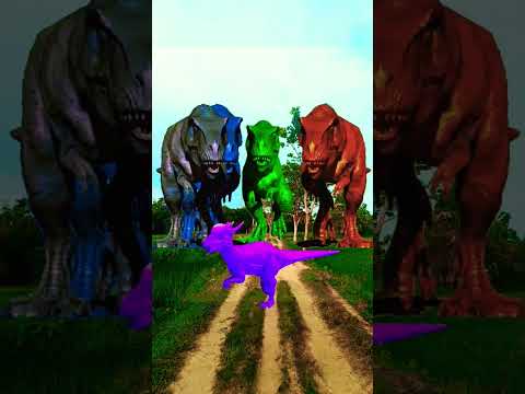 Big dinosaur Chase and chasing part-335 #dinosaur #jurassicworld #dino #trex #jurassicparkdinosaur