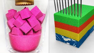 Very Satisfying and Relaxing Compilation 329 Kinetic Sand ASMR