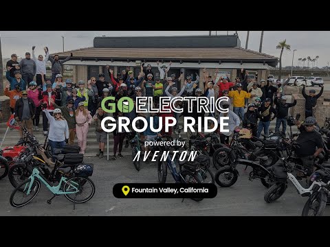 Go Electric Group Ride with Aventon in Fountain Valley, California
