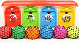 Satisfying Video | How I Made All Beads FROM 6 Color Stres ASMR in 4 Doors ASMR Garage 4 SuperHeroes