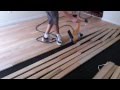 How to install (nail down) unfinished hardwood floors - YouTube