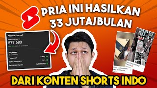 DAPET 33 JUTA PER BULAN DARI YOUTUBE SHORTS 🤑 - IDE KONTEN YOUTUBE SHORTS 2024