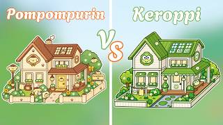 POMPOMPURIN & KEROPPI HOUSE DESIGN🤎💛💚|Toca Boca World House Ideas|Toca Boca House Design