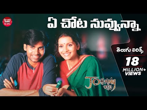 #YeChotaNuvvunna Full Song With Telugu Lyrics | Johnny Movie &nbsp;| Maa Paata Mee Nota | Pawan Kalyan