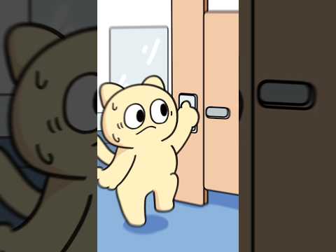 Waiting to use the bathroom #animation #funny