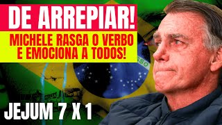 🔥 PROFECIA, BOLSONARO SE EMOCIONA COM PALAVRA PROFÉTICA DE MICHELLE