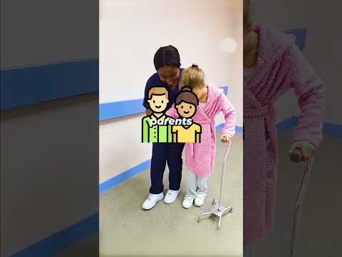 Nurse's Heartwarming Reaction as Little Girl Walks for the First Time 😭❤️ #wholesome #shorts