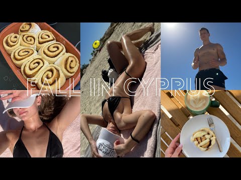 sunny fall in Cyprus: cardio workout, beach life & video-baking with my siblings ♡