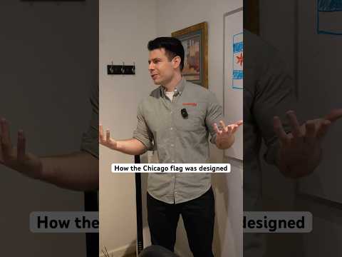 How the Chicago flag was designed @yannidimoulis #shorts #chicago