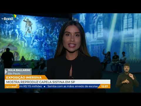 Mostra reproduz Capela Sistina em São Paulo