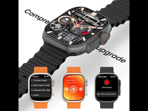 Smartwatch W69 Ultra 49mm Memoria 1GB Toca Musica NFC Jogos Lançamento 2023/2024