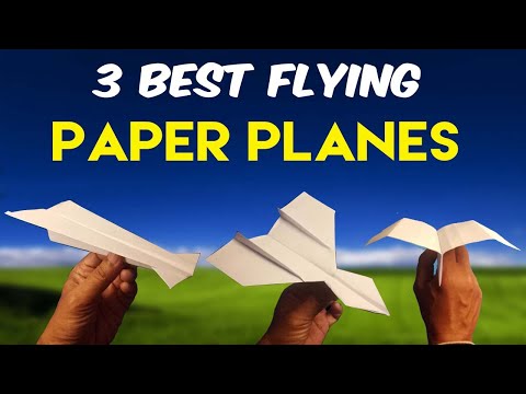 top 3 best paper planes - how to make aeroplane with paper - MY TUTORIAL