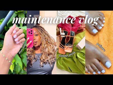 SUMMER MAINTENANCE VLOG 🍋 Braids At 6AM, Teeth Whitening, Waxing, Zara Haul & More | cheymuv