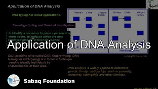 Application of DNA Analysis