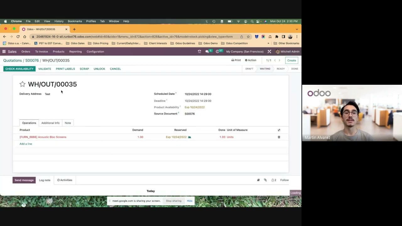 Odoo 16 - Creating a Quote, Sales Order, and Invoice - | 10/25/2022

Hi everyone! I go through the work flow of creating and sending out a Quote, Sales Order and Invoice. I also create a contact on ...