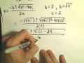 Quadratic Equations and Complex Numbers